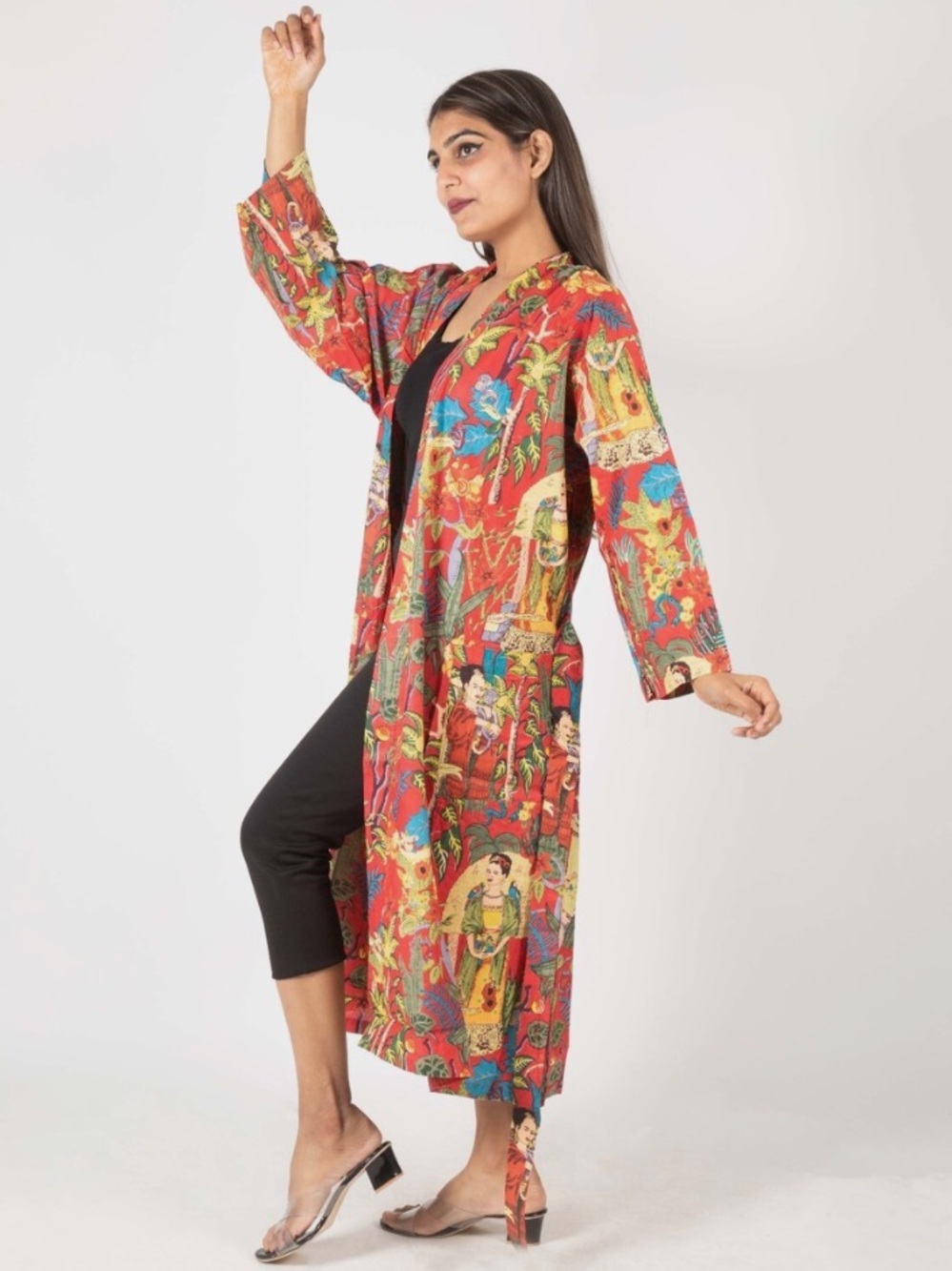 Frida Kahlo Printed Kimono
Robe Cotton Gown Art To Wear
Kimono ONE SIZE